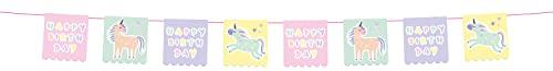 Folat 68291 Wimpelkette Unicorns & Rainbows - 6 Meter