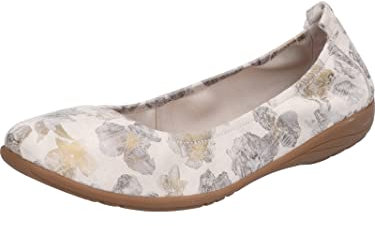 Josef Seibel Damen Klassische Ballerinas Fenja 01,Weite G (Normal),Freizeitschuhe,sportlich,Ballerinen,Pumps,Slipper,Creme-Multi,41 EU