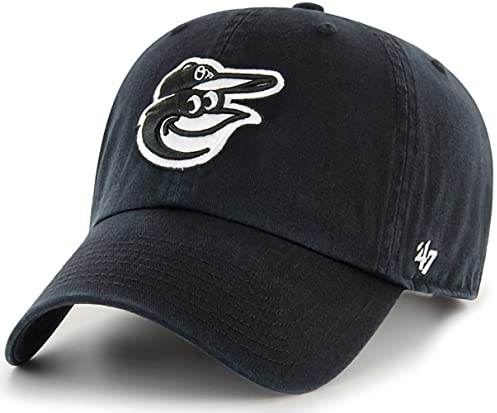 '47 MLB Adult Hat, Black/White, Baltimore Orioles Black/White, One Size