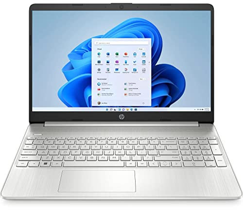HP 15s-eq1040ns – Computer portatile da 15,6 HD (AMD Athlon 3020E, 4 GB RAM, 128 GB SSD, AMD Radeon Graphics, Windows 11 Argento - Tastiera QWERTY spagnola