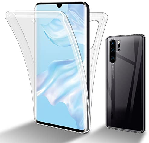 Cadorabo Hülle kompatibel mit Huawei P30 PRO in TRANSPARENT - 360° Full Body Schutzhülle - Front- und Rückenschutz, Rundumschutz mit Displayschutz