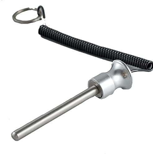 Ezweiji Gewicht Stapel Pin, Magnetischer Gym Gewichtsstapelstifte Krafttrainingsgerät zubehör für Gym Krafttraining (Silber 10mm*125mm