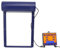 Yusat Automatische Hühnerstalltür, Lichterkennung, Timing, Fernbedienung, 3-in-1-Hühnerstalltür Zuchtbetriebe (Blau)