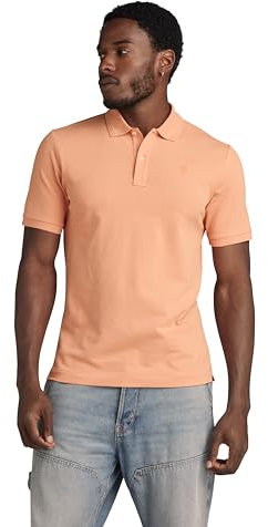 G-Star Men's Dunda Slim Polo , Orange (peach bloom D11595-5864-G280), S