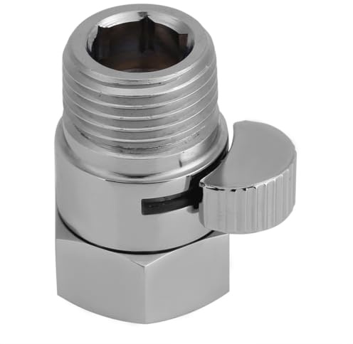 Absperrhahn Für Duschschlauch, Wasserstop Dusche, Duschkopf-Absperrventil Duschventil Umschaltve Dusche Head Absperrventil aus massiver Messing G1/2 Flowing Contol Shut OFF Water Saver Ventil für