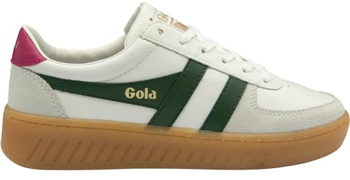 Gola, Grandslam Elite CLB621, White/Evrgrn/Hot Fuschia/Gum, 39 (Mujer)