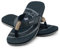 Flip-On Herren Zehentrenner | Flip | Badelatschen | Strandschuhe | Zehenstegpantolette | ZT3, Farbe:Original Schwarz, Gr.:44 / UK 9.5
