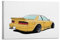 JDM Auto-Poster, Gelb, Silvia S13, Vintage-Sportwagen-Poster, dekorative Malerei, Leinwand, Wandposter und Kunstdruck, moderne Familienschlafzimmer-Dekoration, Poster, 60 x 90 cm