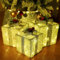 Christmas Lighted Gift Boxes Presents Set of 3, Silver Gift Boxes with 80 LED Warm White Lights, Xmas Tree Parcel Gift Box Under The Xmas Tree for Christmas Decorations Home Indoor Outdoor Décor