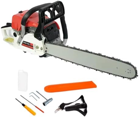 Motosega a Scoppio Professionale 52cc con Lama da 50cm – Potente, Affidabile, Ideale per Taglio Legna e Manutenzione Giardino
