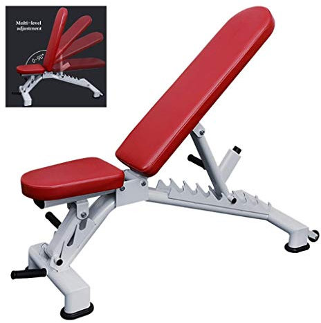 CCYENG Hantelhocker Gewichtheberbett Bauchpressen für Sit-ups Fitnessgeräte Fitnessstuhl 8 Einstellstufen