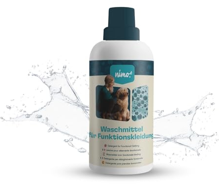 nimo® Waschmittel für Funktionskleidung | ohne Duftstoffe & Farbstoffe | Spezialwaschmittel für Funktionstextilien, GORE-TEX, Sympatex | vegan