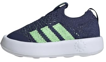 adidas Unisex Baby BUBBLECOMFY Shoes Infants, Dark Blue/Lime Burst/FTWR White, 8.5 UK Child