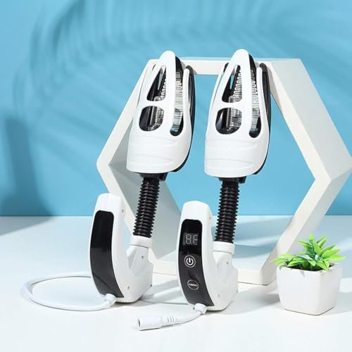 LXWKAI Stérilisateur de Chaussures à ultraviolets, désodorisant pour sèche-Chaussures et sèche-Gants avec Ports articulés pour Chaussures, Bottes, Gants, Chaussettes - Blanc