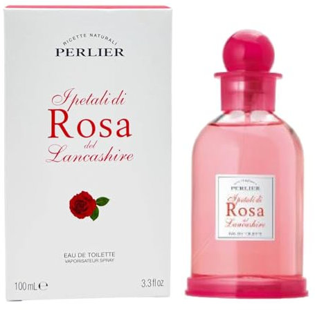 Perlier, Profumo Rosa del Lancashire Eau de Toilette 100 ml, Fragranza Floreale Avvolgente con il profumo della Rosa Inglese