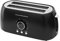 Tostador Juanita Retro Toast – 2 Ranuras Anchas, 1500W, Vintage, Recalentar, Descongelar, Pantalla Táctil, Estilo Retro Negro, Compacta y Elegante