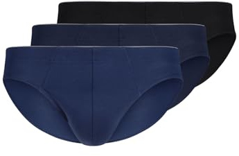 Huber Herren Brasil Slip 3er Pack Cotton 3 Pack 112635 Gr. XL in Blue-Black Selection