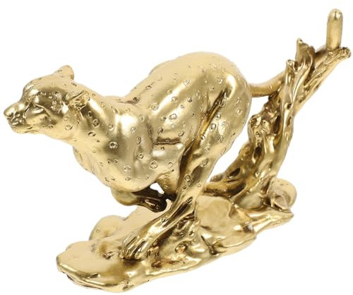 MAGICLULU Schreibtischdekoration Gepardenfigur Aus Kunstharz Gepardenstatue Gepardenornament Gepardenhandwerk Für Tisch Gepardendekor Für Schreibtisch