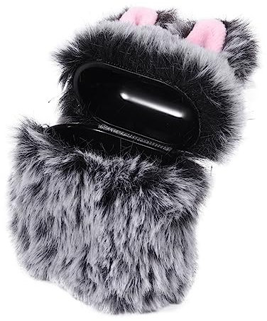 EXCEART 1pieza Funda Protectora De Peluche Diseño De Conejo para Estuche De Inalámbrica y Aislante Compatible Auriculares Inalámbricos