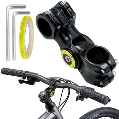 ZEKUN Potencia MTB 31,8mm 25,4mm Elevador Manillar Bicicleta ±60° Vástago de Manillar de Bicicleta MTB Aleacióm de Aluminio Potencia Ajustable Potencias para Ciclismo Bicicleta de Montaña de Carreras