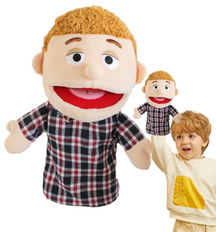 Handpuppen aus Plüsch, Großvater, Storytelling Imaginative Spielzeuge, Vorschulspielzeug, Familienhandpuppen aus Plüsch für