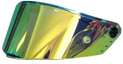 LMBN Motorradhelm-Visierlinse, Integralhelm-Objektiv for Cyril FF352-Helme, Brille, Motorrad-Rennhelm-Visier (rot)