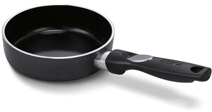 Beka Pro Induc - Poêle Antiadhésive 14 cm - Céramique Sans PFAS - Tous Feux Induction - Aluminium 100% Recyclé, Noir