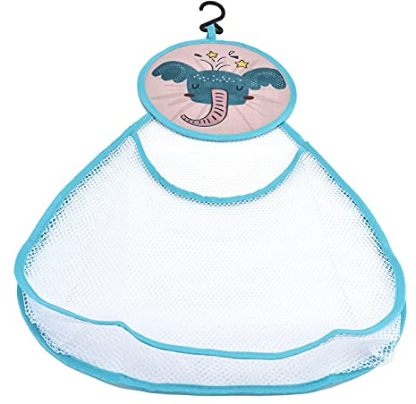 Fdit Hanging Bath Toy Bag for Easy Storage of Children's Toys, Ideal for Bathroom and Living Room Organization, Polyester Material (Elephant)