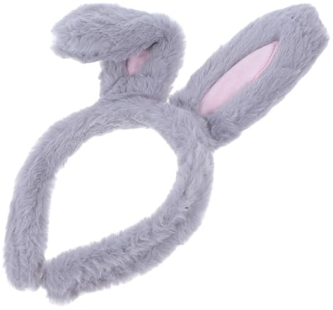 EPIGEIST Hasenohren Haarreif für Damen Graues Partyzubehör mit Weichem Material für Karneval Festivals und Schminken