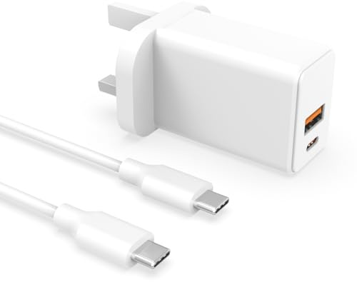 Superer PD 30W Fast USB-C Charger Fit for MacBook Air 13 15 inch Laptop | M5 M4 M3 M2 M1 2020-2026, for Retina 2018-2020 Plug and 1.8 M Cable