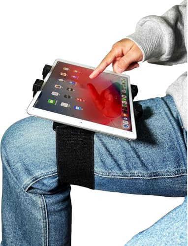 OHLPRO Piloten-Kniebrett für iPad & 7-11 Tablets, Verbesserter Elastischer Riemen für Sicheren Halt Am Oberschenkel, Einstellbare Betrachtungswinkel, Robustes Tablet-Halterung Ideal für Luftfahrt