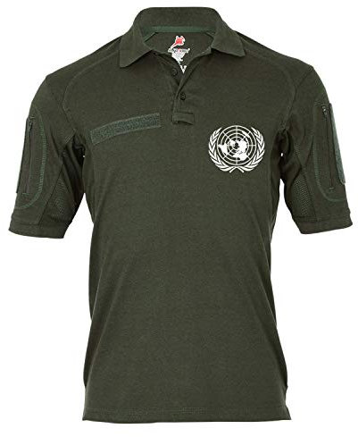Copytec Tactical Poloshirt Alfa - UN United Nations Vereinte Nationen Staaten #19327, Größe:L, Farbe:Oliv