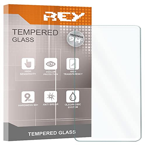 REY 2X Protector de Pantalla para Universal 9.7,Medida 23,5 x 16,5cm, Cristal Vidrio Templado Premium, Tablet, ¡¡¡ Medir Antes de Comprar !!!