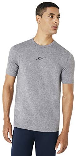 Oakley Herren Bark T-Shirt, Kurzärmelig Hemd, Athletic Heather Grey, Mittel