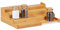 Relaxdays Bambus Gewürzregal, 4 Ablagen, ausziehbar, natürliche Optik, feuchtigkeitsbeständig, HBT: 11x38,5x28, Natur