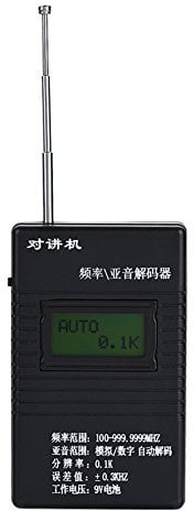 Bewinner Portable Walkie Talkie Frequency/Subaudio Decoder Frequency Meter Counter Handheld 2-Way Radio Frequency Counter