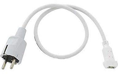 Einspeisung für 230V Hochvolt LED Strips mit 1.5cm Breite, Länge 150cm, inkl. Silikongel, Weiß, mit Schuko-Stecker