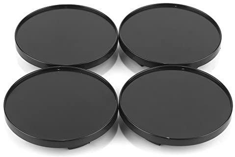 RhinoTuning 4 Stück Radnabenkappen für Land Rover Nabendeckel OD 63 mm ID 48 mm, Schwarz Radnabenabdeckung Geeignet für Range Range-Sport Discovery Evoque Freelande LR2 / 3/4 Rad, BJ32-1130-AB