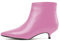 Lutalica W Moda Donna Pizzo Opaco Pelle Cerniera Comfort Basso Kitten Tacco Abito Stivaletti, Colore: rosa., 40 EU