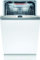 Bosch SPV6EMX11E Serie 6 Smarter Geschirrspüler vollintegriert, 45 cm breit, Besteckschublade, Silence Programm besonders leise, TimeLight Restzeit-Projektion am Boden