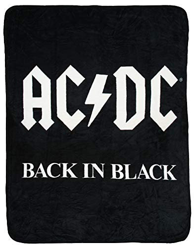 Bioworld AC/DC Back in Black Superweiche und kuschelige Fleecedecke