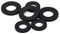 CONPHERON Kunststoff Unterlegscheiben Schwarz Nylon Flach Unterlegscheiben M8×19×2.0 mm,20 pcs