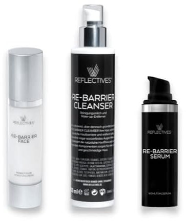 REFLECTIVES Re-Barrier Face Care-Set- Reinigungsmilch & Make-up Entferner mit beruhigendem Aloe Vera und Feuchtigkeitsspendendes Gesichtsserum zum Aufbau der Hautbarriere