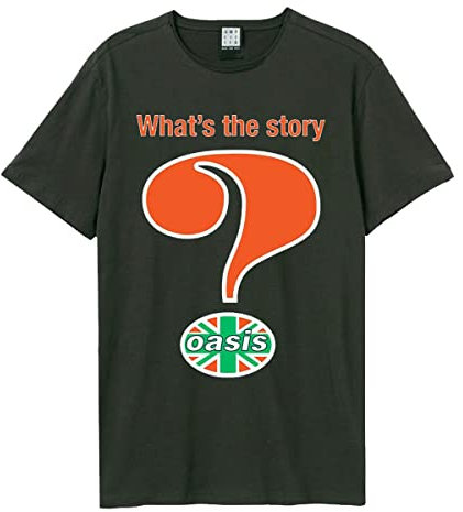 Amplified Unisex Adult What´s The Story Oasis T-Shirt (S) (Charcoal)
