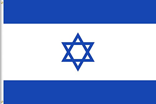 Lixure Flagge Israel 60x90cm Israelische Fahne jüdischen Flaggen -Polyester, Digitaldruck, lebendige Farbe, lichtbeständig, doppelt genäht, mit Messingösen für Garten Innen- Außenbereich