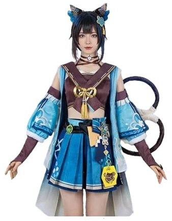 Helltaker Genshin Impact Kirara Costume de cosplay pour femme Robe pour Halloween