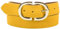 fashionchimp Basic Damengürtel aus 100% echtem Leder, Ledergürtel mit eleganter Doppelschließe, Breite ca. 3,3cm, Made In Germany (Senf-Althea, 115/BW100)