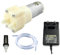 CHANCS 385 DC 24V Motor-Stoßdämpfer-Wasserpumpen mit Silikonschlauch-Filter und EU-Stromversorgung Eingang 100V-240V Ausgang DC 24V für den täglichen Wasserkreislauf des Aquariums