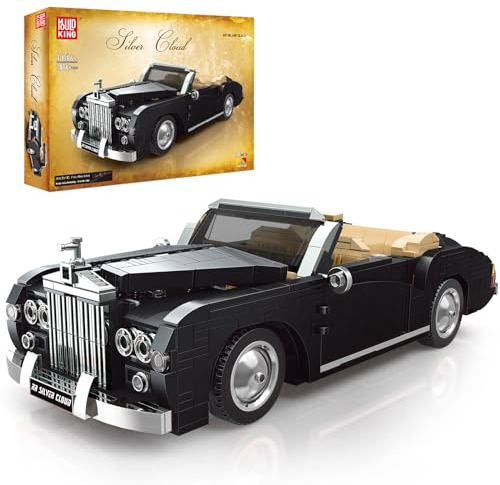Mould King 10006 Technologie Rétro Voiture MOC Blocs de Construction, 1096 Pièces Véhicule 1:14, Modèle de Collection Classique Cadeaux pour Enfants/Adultes
