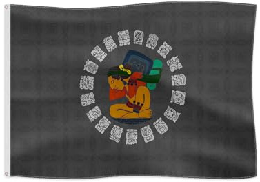 Drapeau de l'Empire antique pour s'amuser en plein air Drapeau historique (civilisation maya)